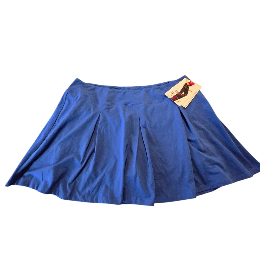 NWT Wicked By Women With Control By Renee Greenstein Blue Skort Size 3X